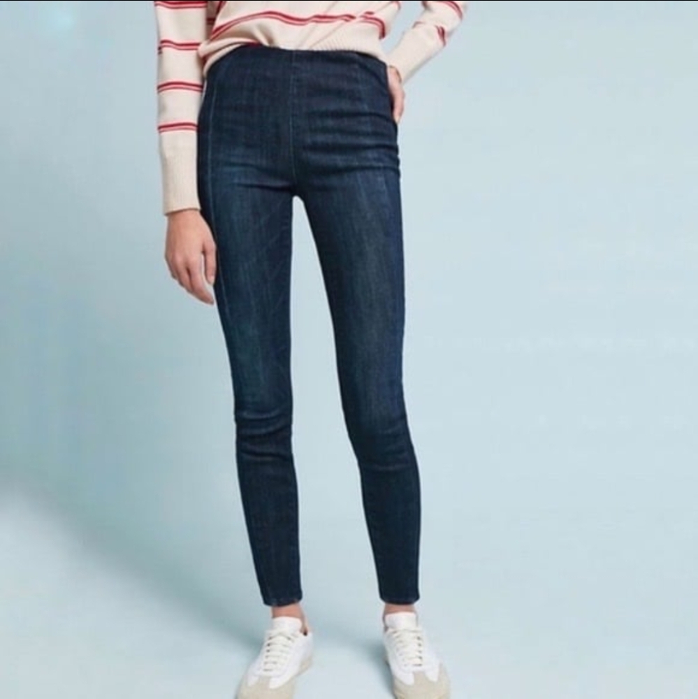 Pilcro Anthropologie High Rise‎ Denim Legging Blue Women's Jeans Size 28
